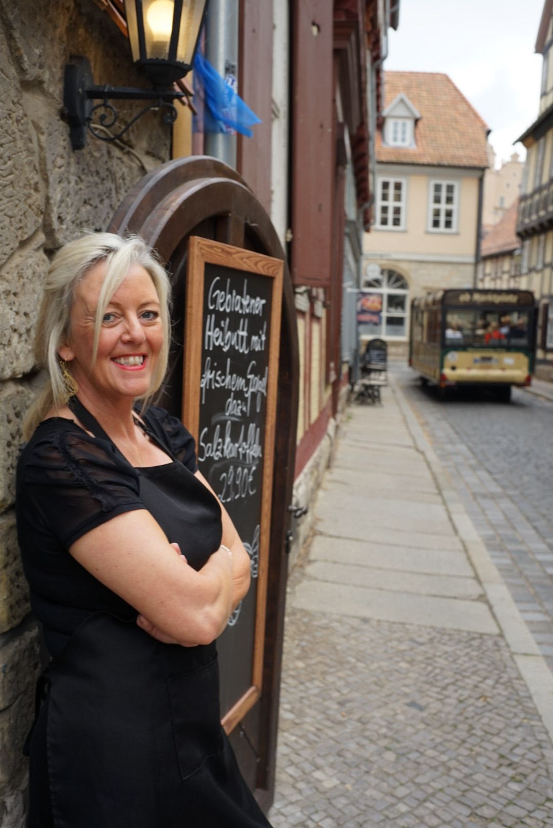 Stolzer Eingang der Fischkate